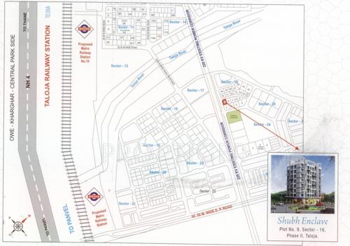  enclave Images for Location Plan of Shubh Enclave