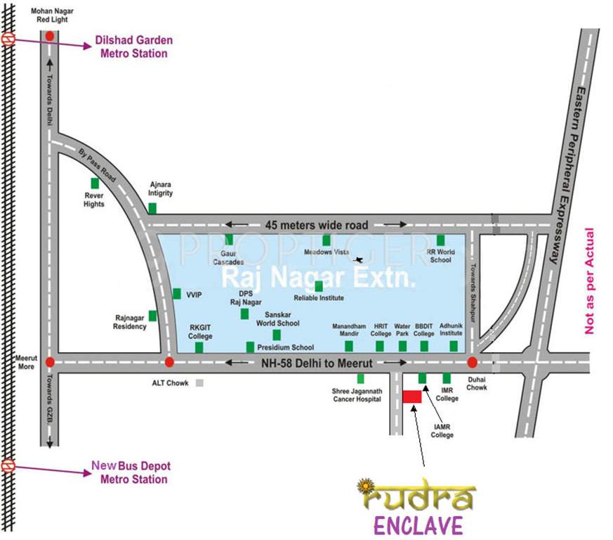 Images for Location Plan of RS Rudra Enclave Plots