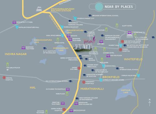  petals Images for Location Plan of Durga Projects And Infrastructure Petals