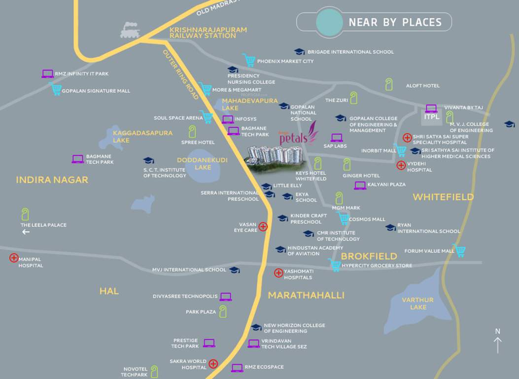  petals Images for Location Plan of Durga Projects And Infrastructure Petals