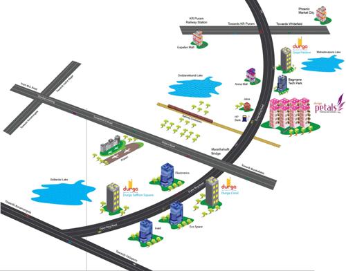  petals Images for Location Plan of Durga Projects And Infrastructure Petals