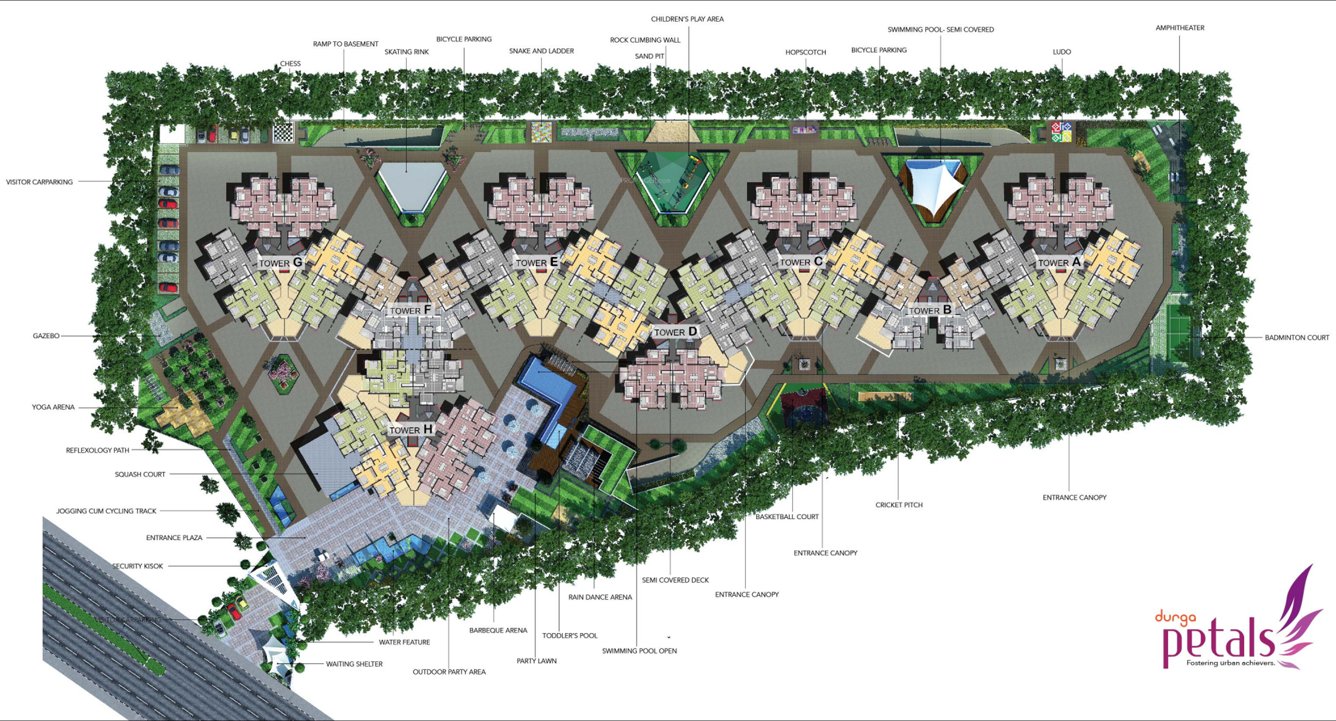  petals Images for Master Plan of Durga Projects And Infrastructure Petals