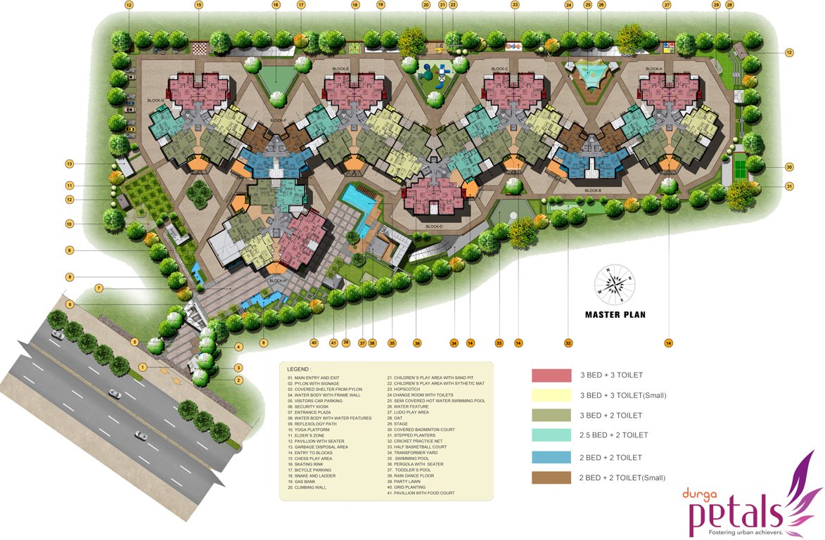  petals Images for Master Plan of Durga Projects And Infrastructure Petals