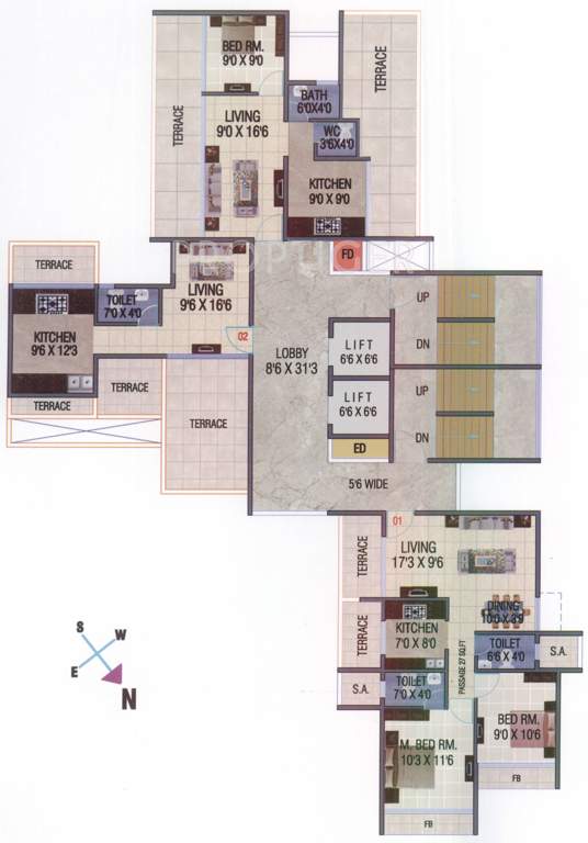 Images for Cluster Plan of Kalpavruksha Aura