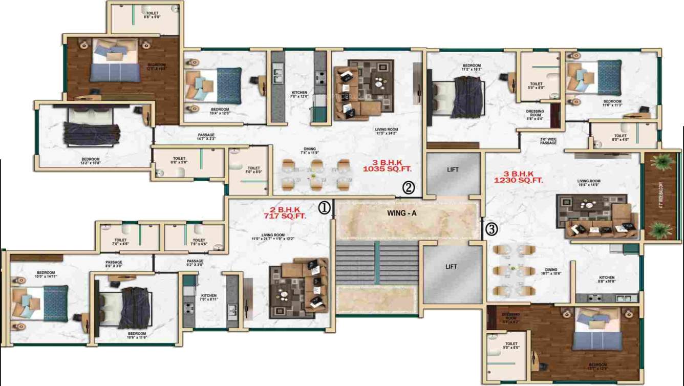  shubhada Images for Cluster Plan of Bajaj Bajaj Shubhada
