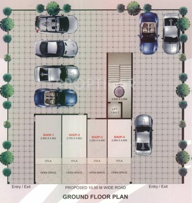  apartment Images for Cluster Plan of Pruthvi Apartment