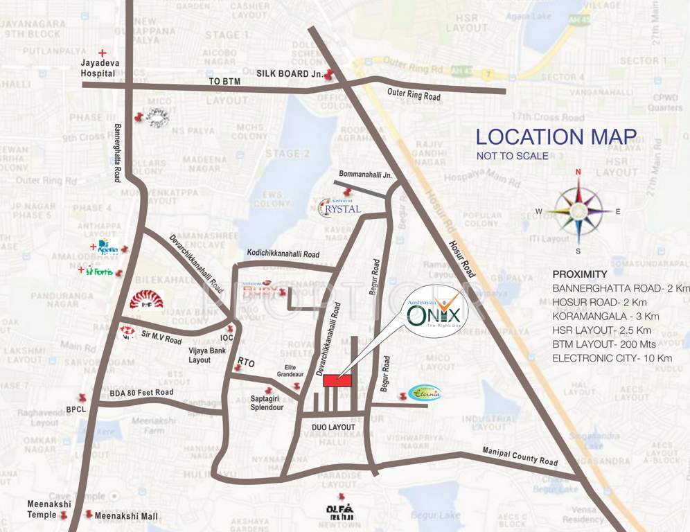 onyx Images for Location Plan of Aashrayaa Onyx