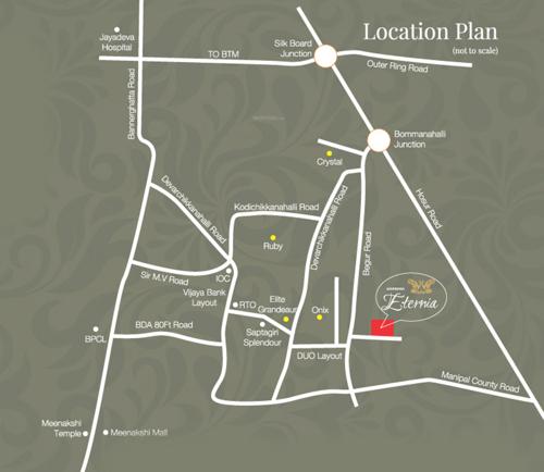  eternia Images for Location Plan of Aashrayaa Eternia