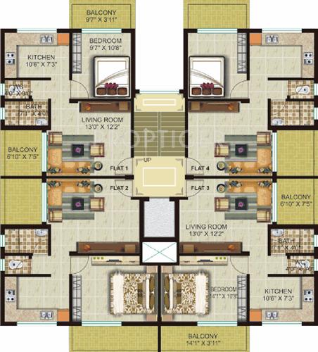 Images for Cluster Plan of Kiron La Gardenia