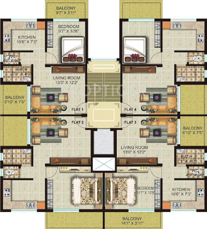 Images for Cluster Plan of Kiron La Gardenia