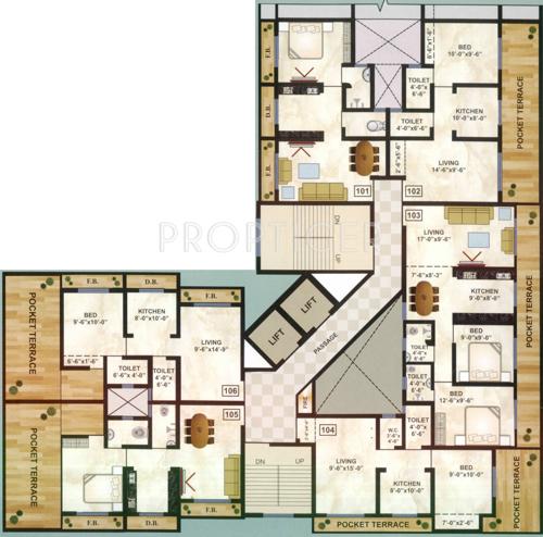  heights Images for Cluster Plan of Vimal Heights