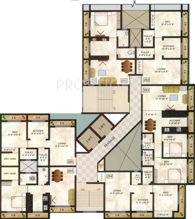 heights Images for Cluster Plan of Vimal Heights