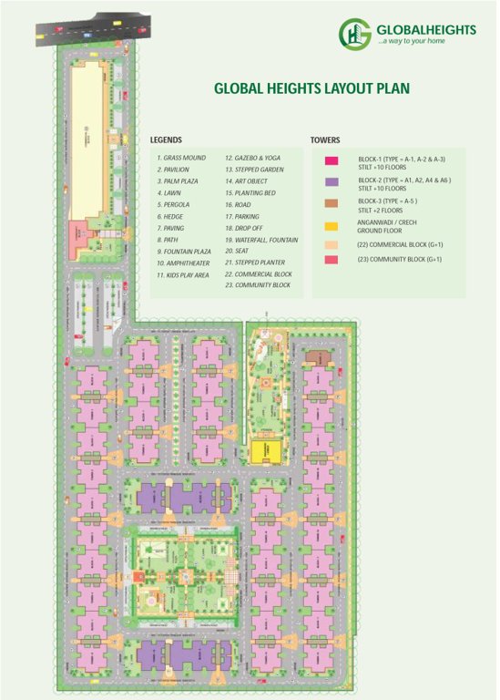  global heights Images for Layout Plan of Breez Global Heights