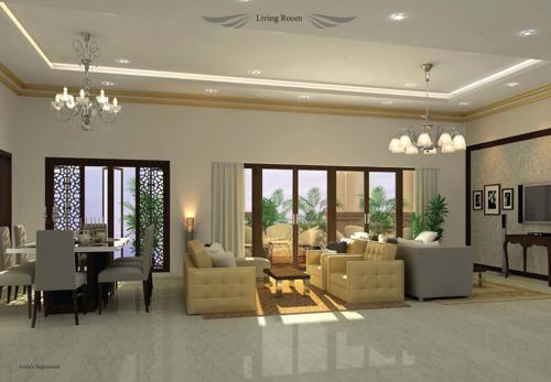 Living Area leela-residences Living Area