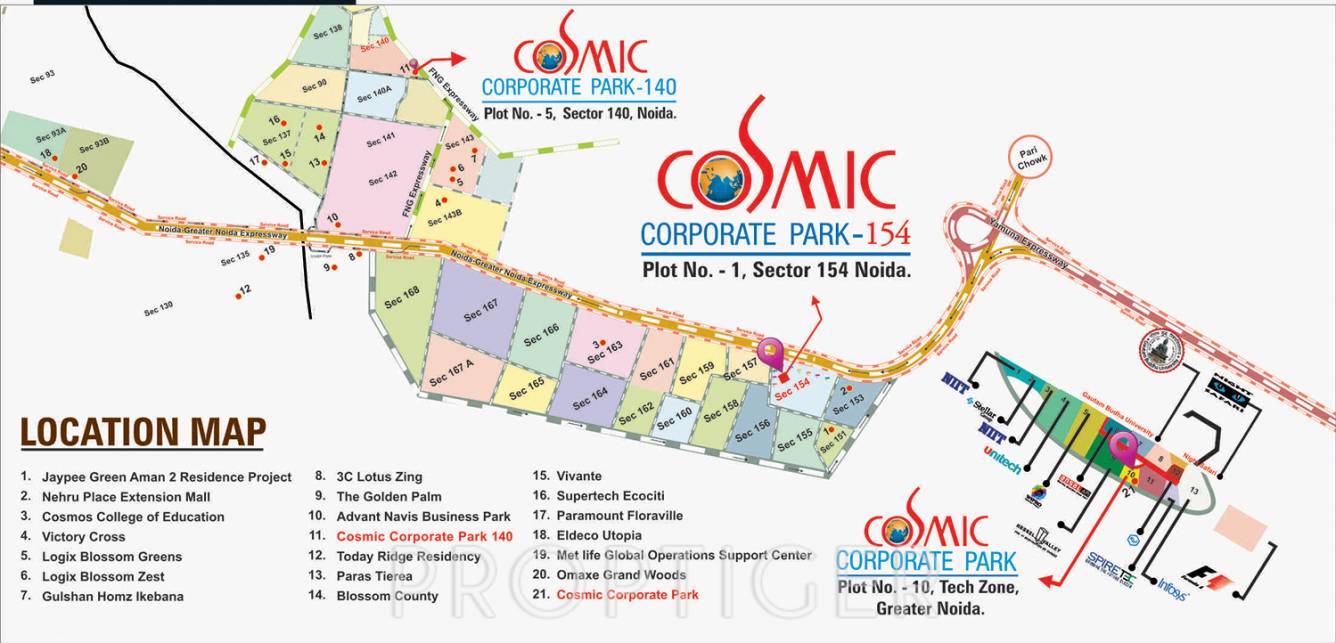 Images for Location Plan of Cosmic Corporate Park 154