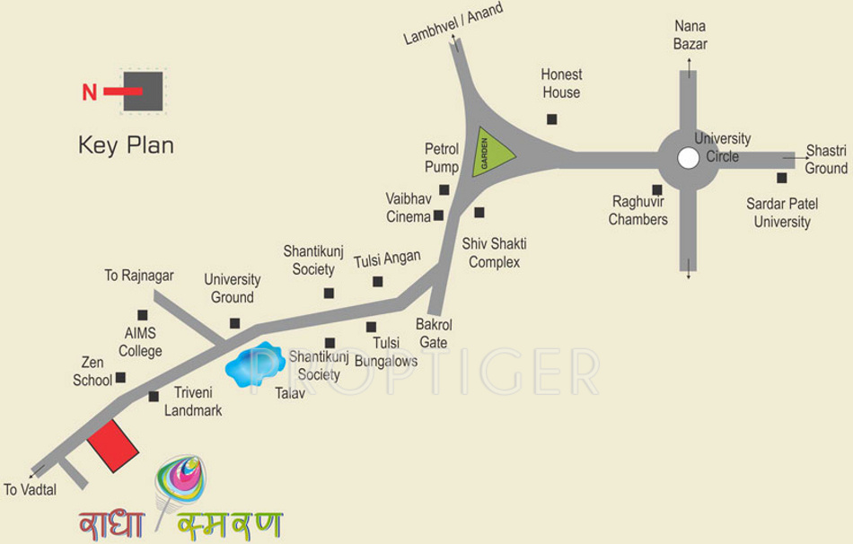 ashirvad construction radha smaran Location Plan