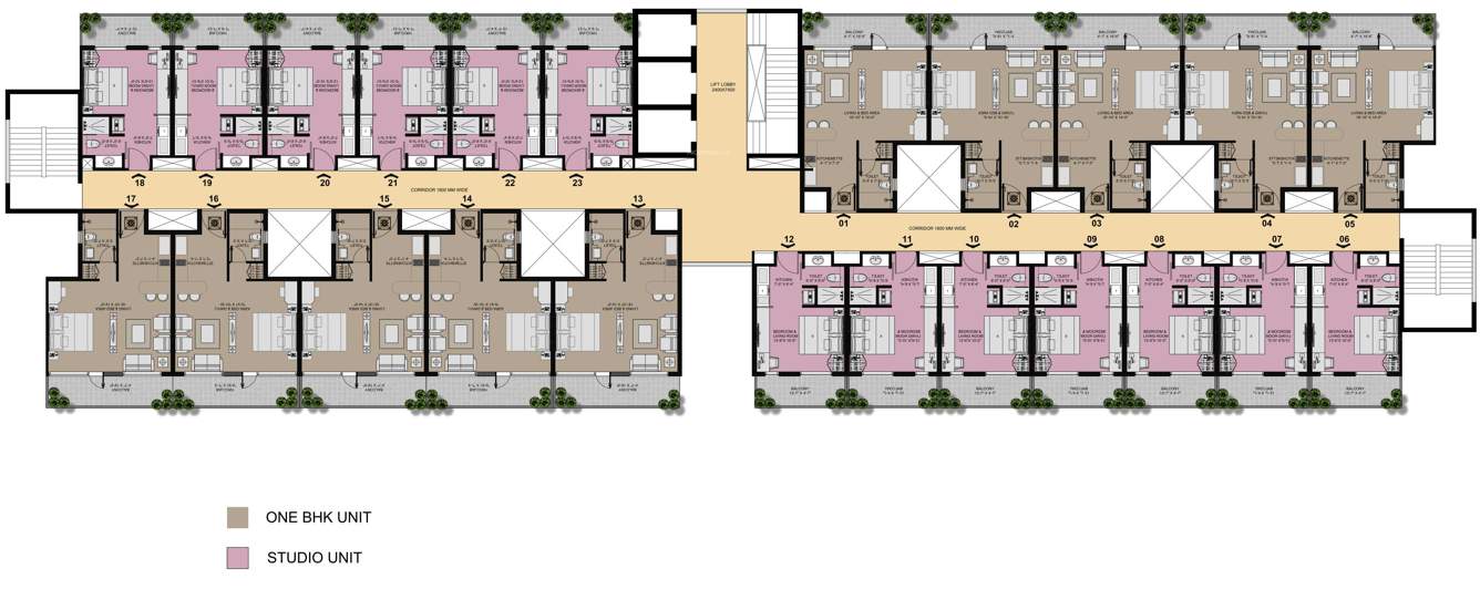  vesta suites Vesta Suites Cluster Plan from 1st to 12th Floor