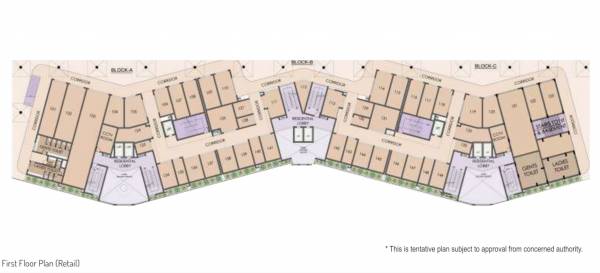 Block A,B,C Cluster Plan for 1st Floor royal-residency Block A,B,C Cluster Plan for 1st Floor