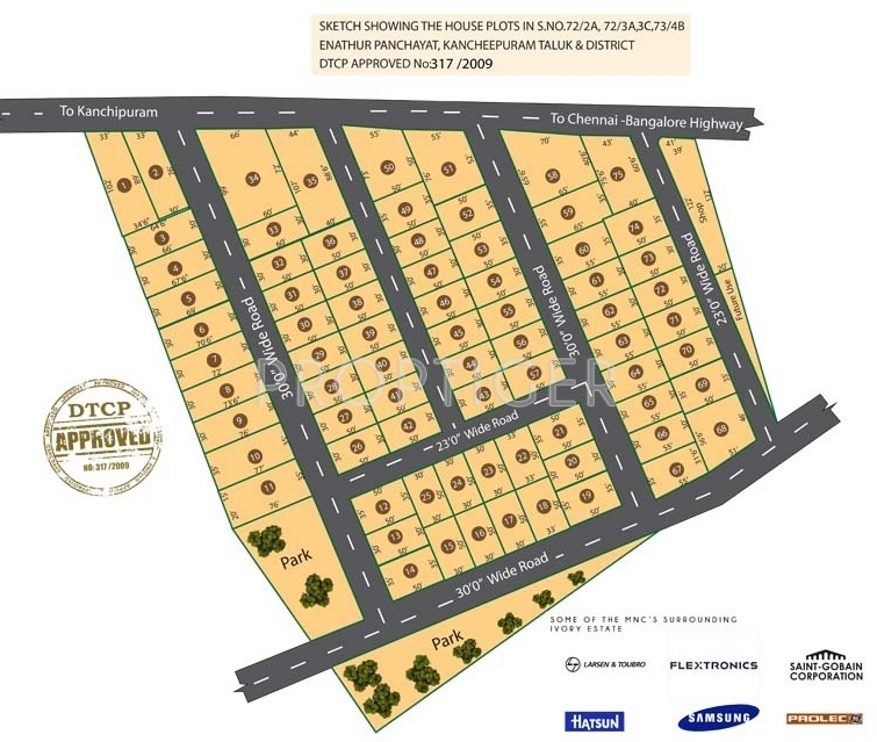 vip housing and properties ivory estate Layout Plan
