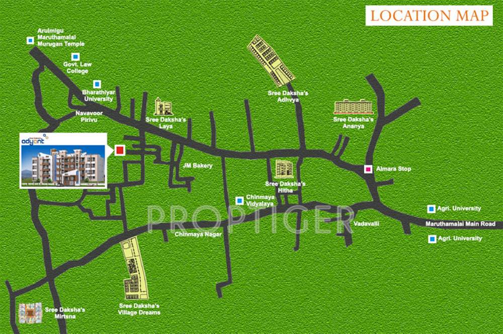 adyant Images for Location Plan of Sree Daksha Adyant