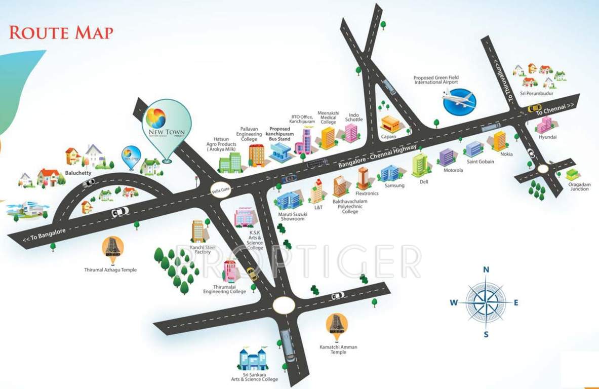 vip housing and properties new town phase ii Location Plan