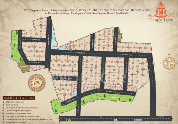 vip-housing-and-properties temple-town Layout Plan