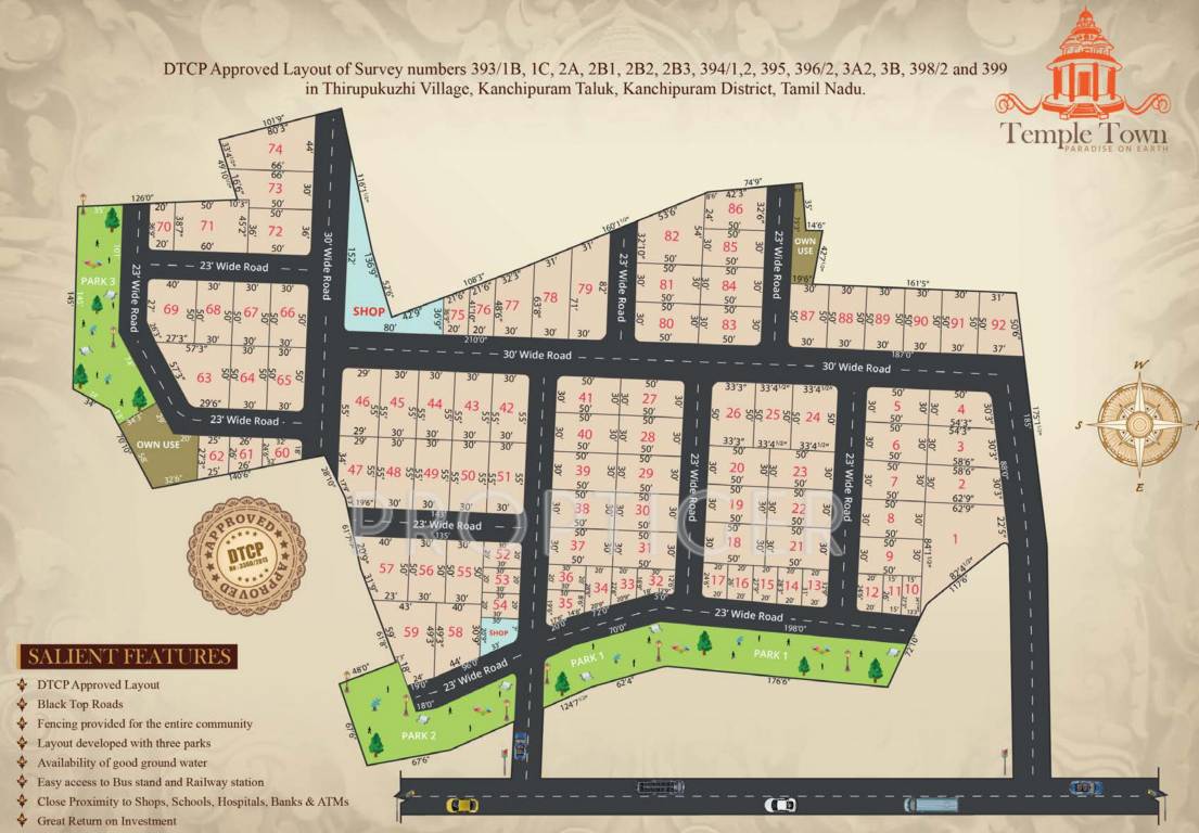vip housing and properties temple town Layout Plan
