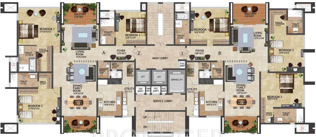 kenilworth Images for Cluster Plan of Prestige Kenilworth
