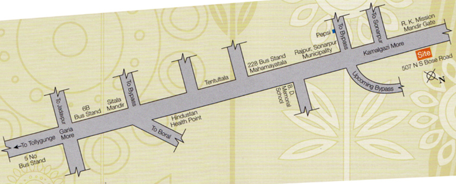 somani realtors pvt ltd adya sakti complex Location Plan