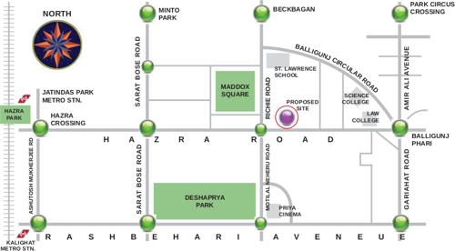  grandeur Images for Location Plan of Gurukul Grandeur