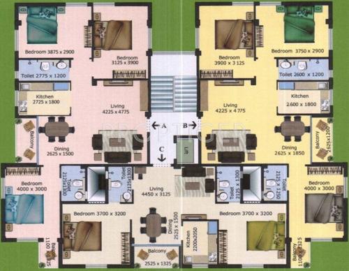 Images for Cluster Plan of Jasmine Floret floret Images for Cluster Plan of Jasmine Floret