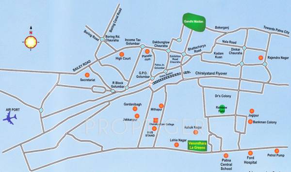 vasundhara-group la-greeno Location Plan