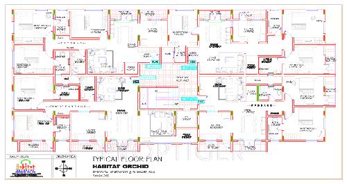 habitat-ventures orchid  Orchid Cluster Plan from 1st to 4th Floor