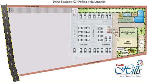  hills Images for Cluster Plan of Avani Hills