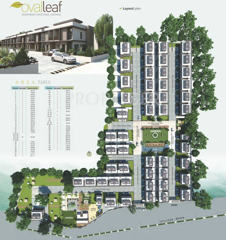 white wings group oval leaf Layout Plan