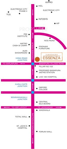  essenza Images for Location Plan of Sumadhura Essenza