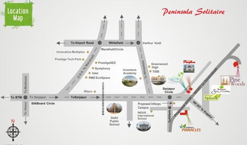  solitaire Images for Location Plan of Peninsula Solitaire