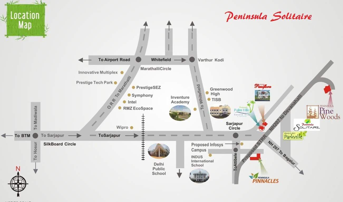 solitaire Images for Location Plan of Peninsula Solitaire
