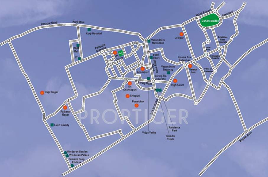 vasundhara group le grassia Location Plan