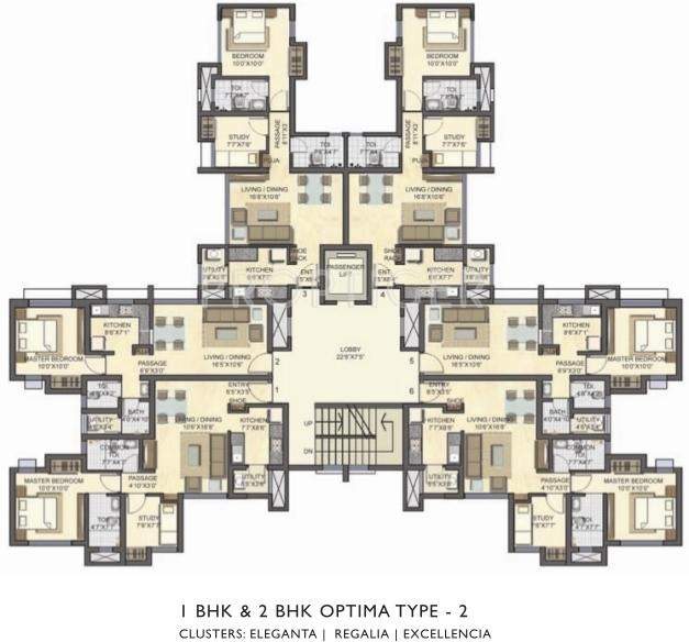  casa bella Images for Cluster Plan of Lodha Casa Bella
