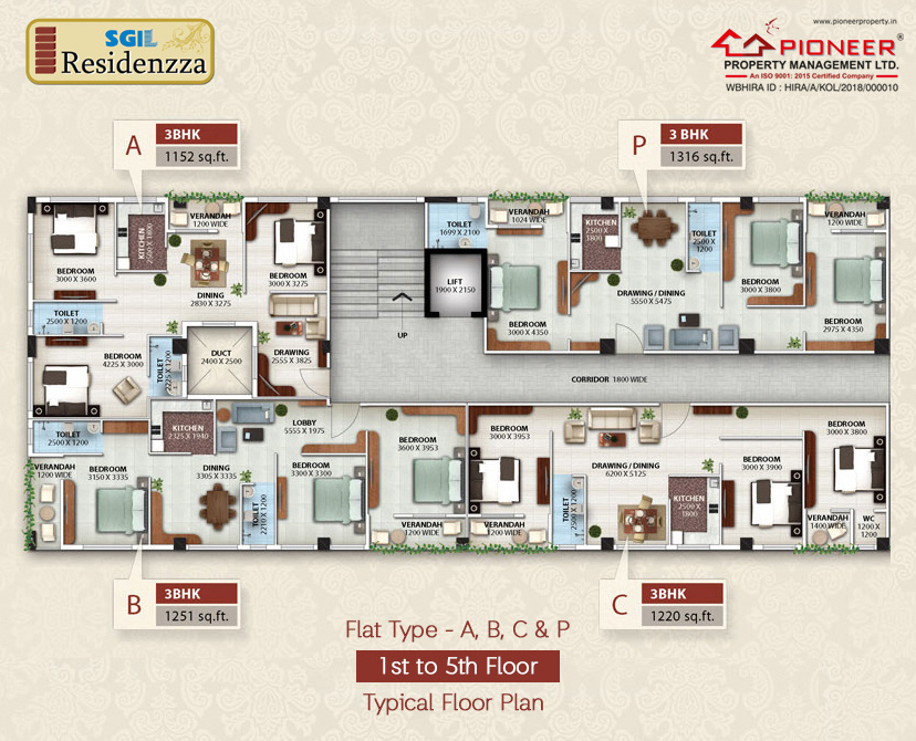  residenzza Tower 7 Cluster Plan