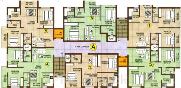 Images for Cluster Plan of Bikash Mahaveer Plaza