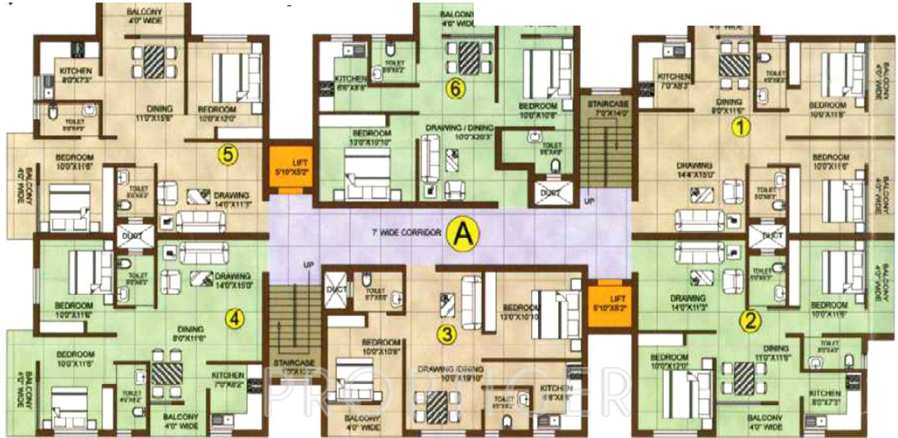 Images for Cluster Plan of Bikash Mahaveer Plaza