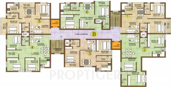Images for Cluster Plan of Bikash Mahaveer Plaza