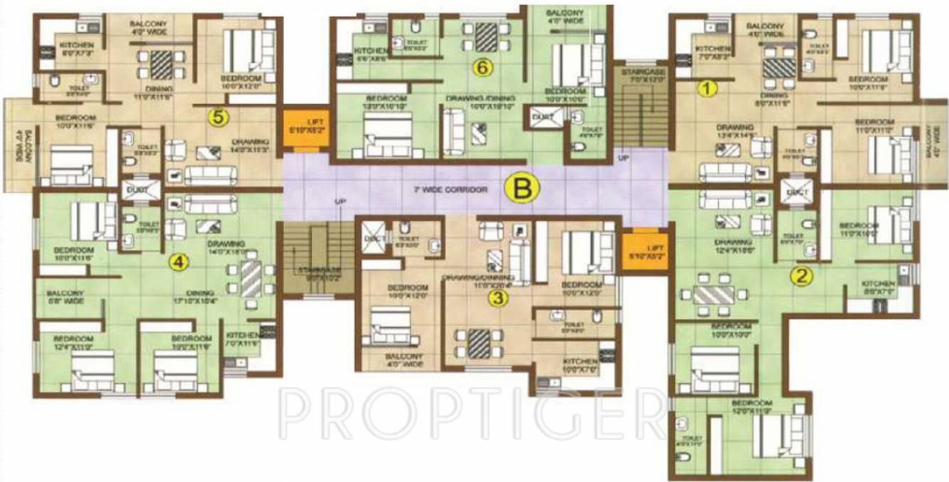 Images for Cluster Plan of Bikash Mahaveer Plaza