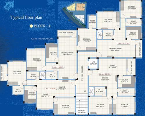  gagani-residency Images for Cluster Plan of Dream Gagani Residency