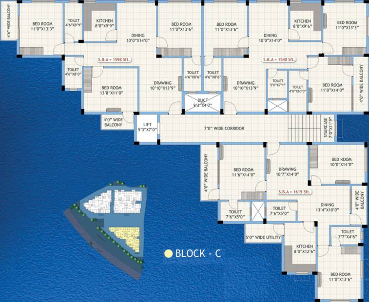  gagani-residency Images for Cluster Plan of Dream Gagani Residency