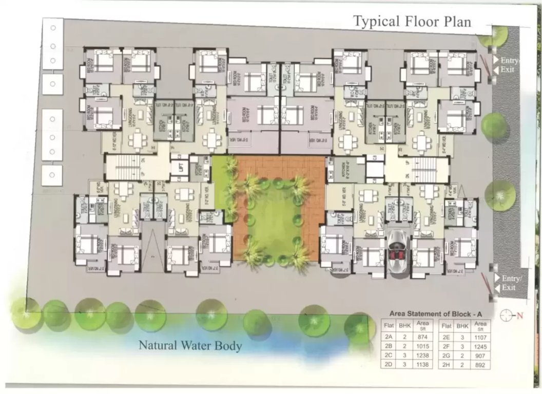  the radhe residency Cluster Plan