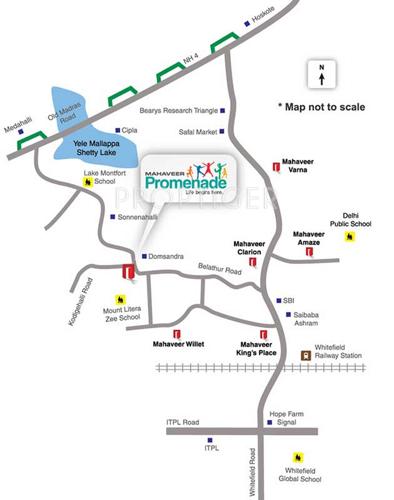  promenade Images for Location Plan of Mahaveer Promenade