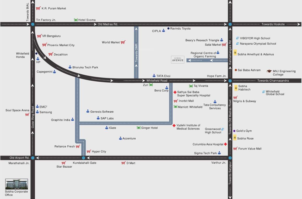 avenue Images for Location Plan of Sobha Avenue